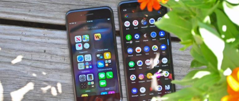 مقایسه ios 14 با آندروید